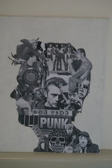 Silhouette collage of James Dean Silhouette collage of James Dean